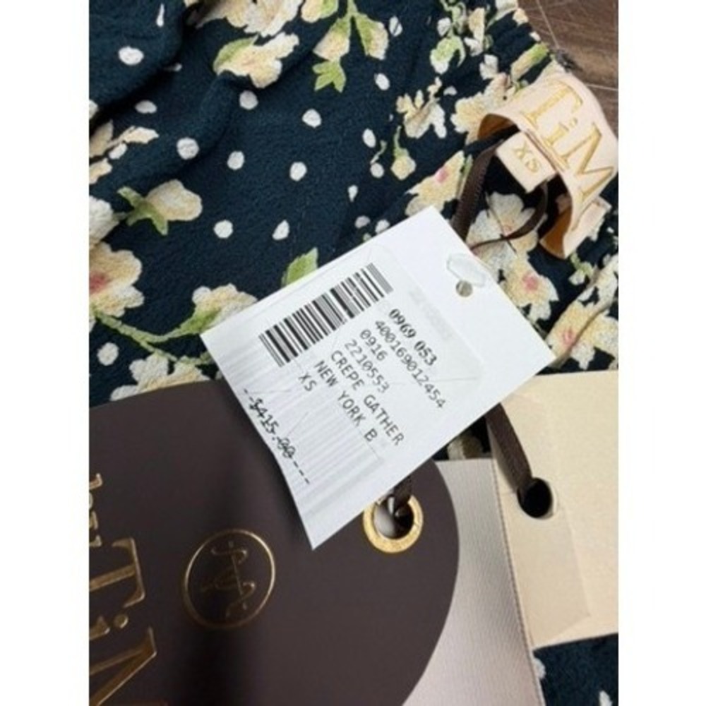 byTiMo‎ New York Blossom Crepe Gather Mini Dress  Floral XS NWT  Babydoll Sexy - Picture 6 of 16